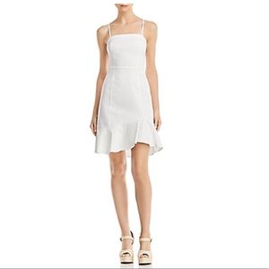 AQUA- Flounce hem slip dress